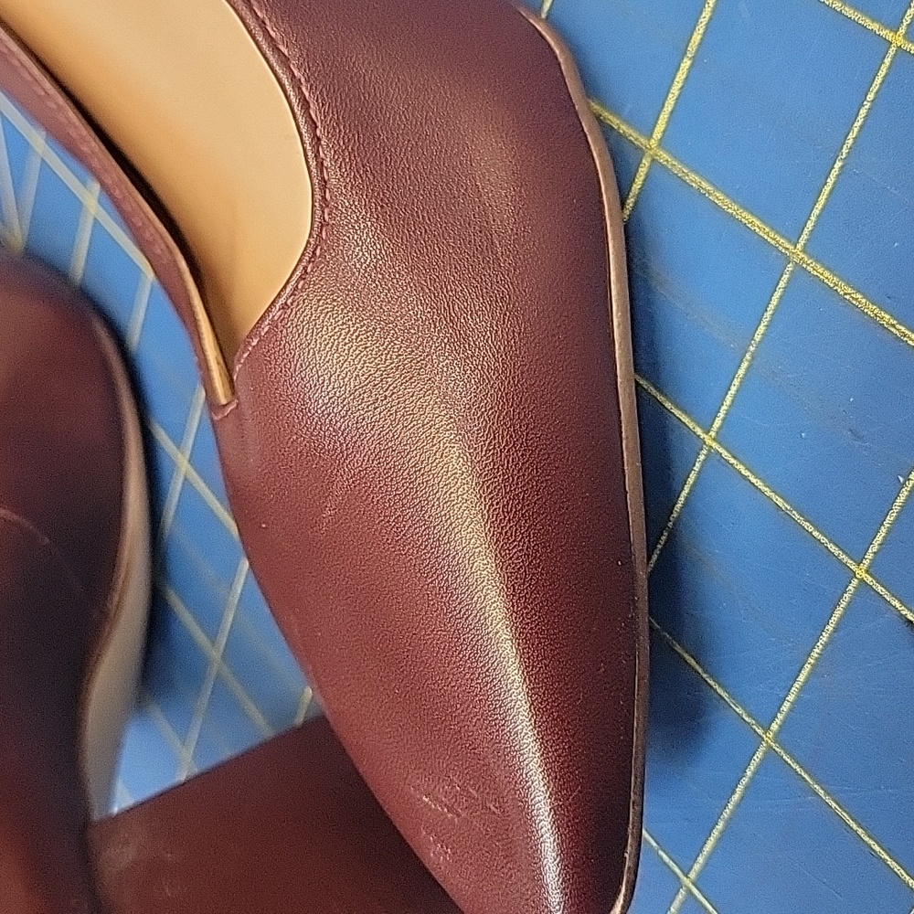 Naturalizer 27 Licia Pointed Toe Pumps Size 7.5M Leather New Burgandy/Wine - Picture 10 of 12